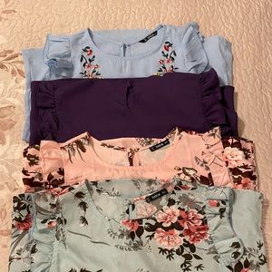 Lot of 4 SHEIN blouses